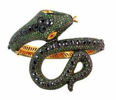 Snake gem ring